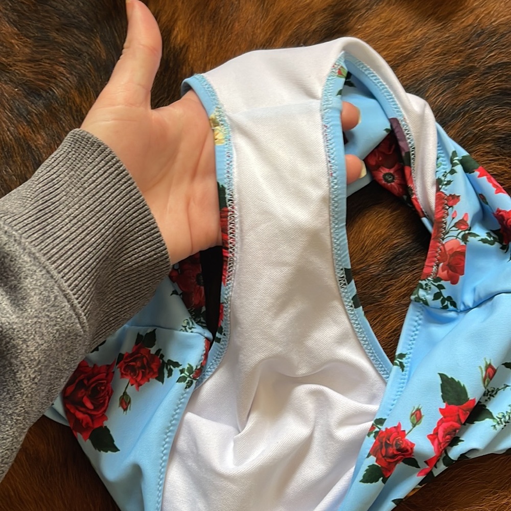 High waisted floral swimsuit - Picture 5 of 9